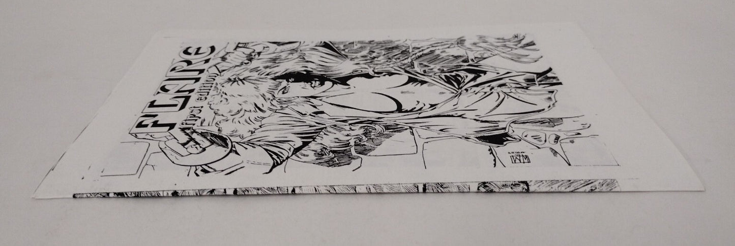 Flare First Edition #6 (1993) Rare Production 12 Page Ashcan Dennis Mallonee
