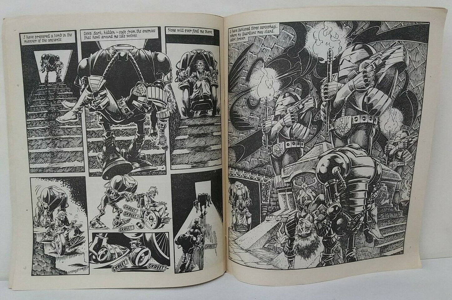 2000ad (1986) Prog 496 Judge Dredd Slaine Strontium Dog Uk Newsprint Comic