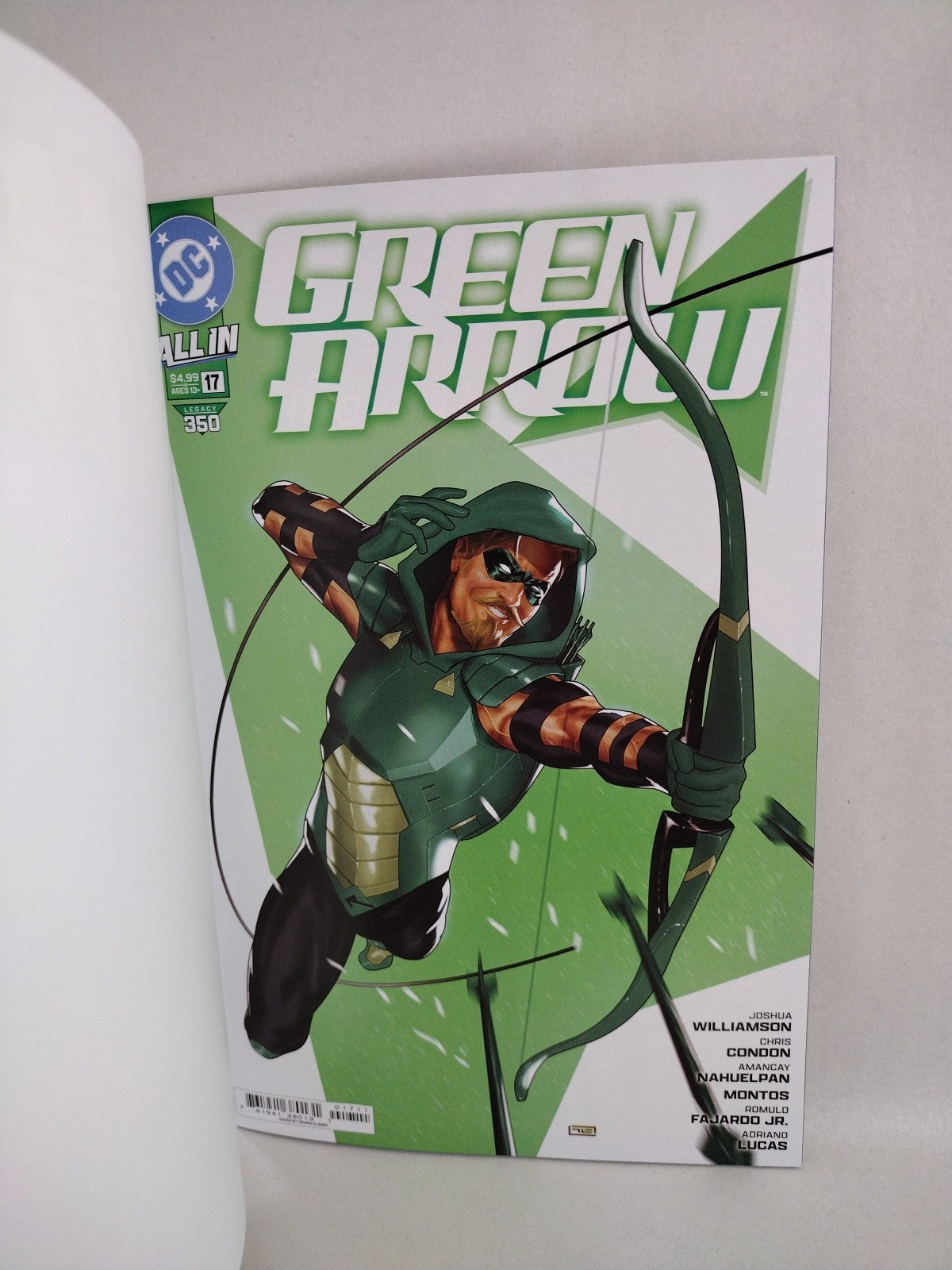 Green Arrow #17 (2025) DC Comic Blank Sketch Variant Cover NM