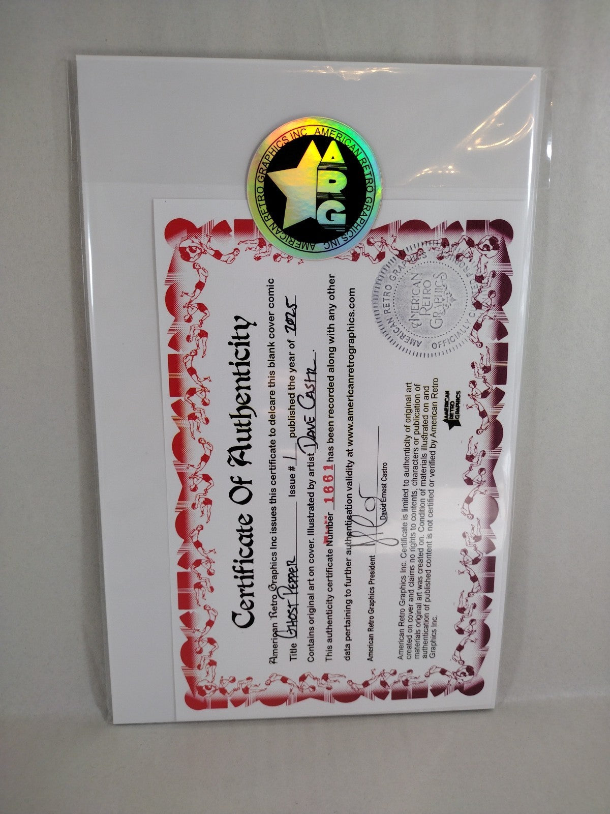 Ghost Pepper 1 (2025) Image Comic Sketch Cover Variant W Original Dave Castr Art