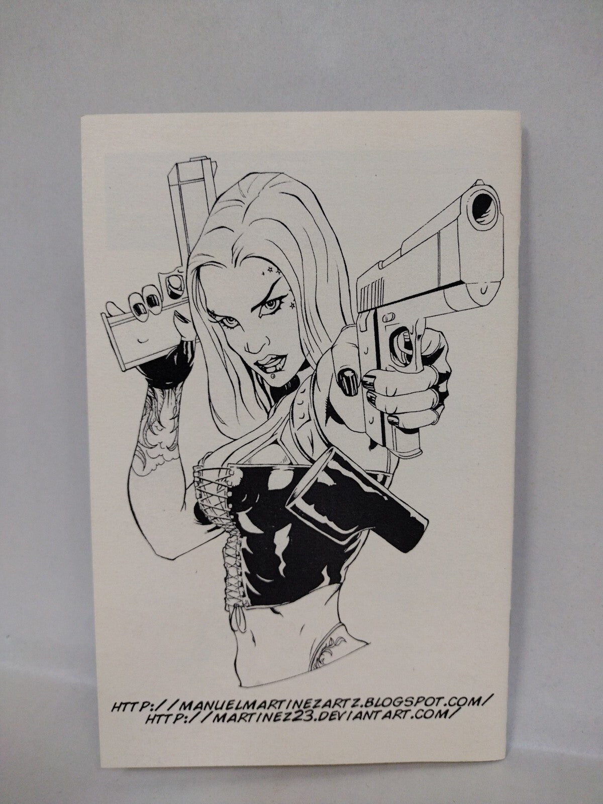 Manuel Martinez (2011) Sketchbook Comic Ashcan Venom Skrull Signed