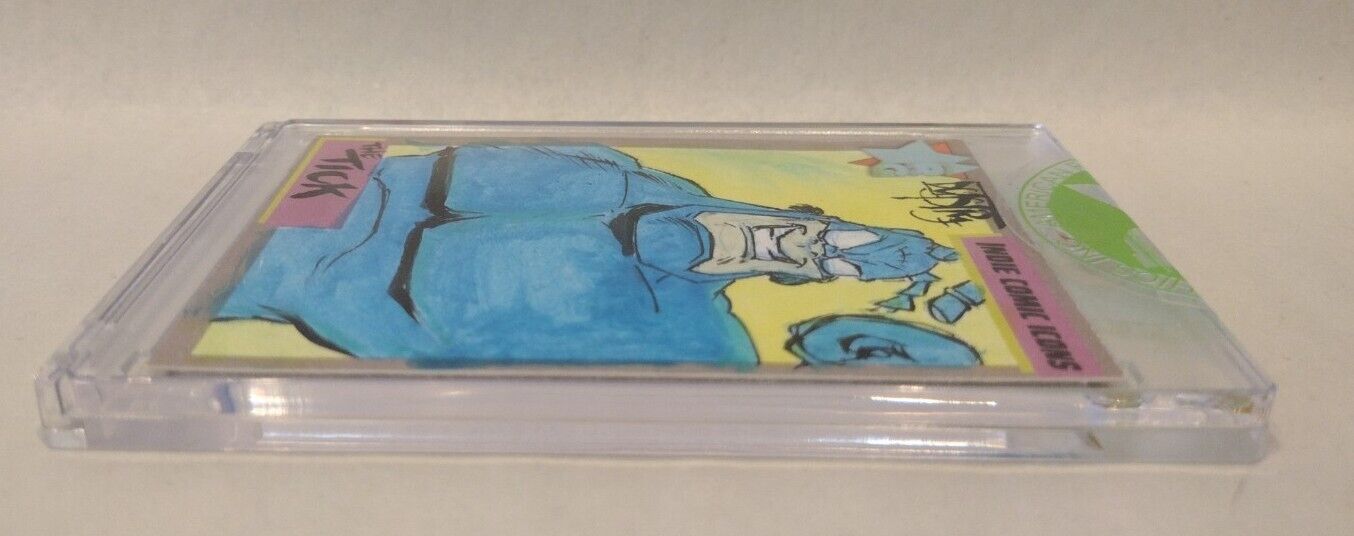 Indie Comic Icons Sketch Card w Original The Tick Art DCastr (2023) ARG Sealed
