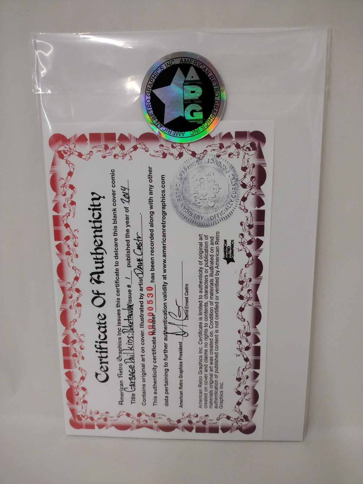 Garbage Pail Kids Puketacular #1 Blank Variant Cover (2014) Original DCastr Art