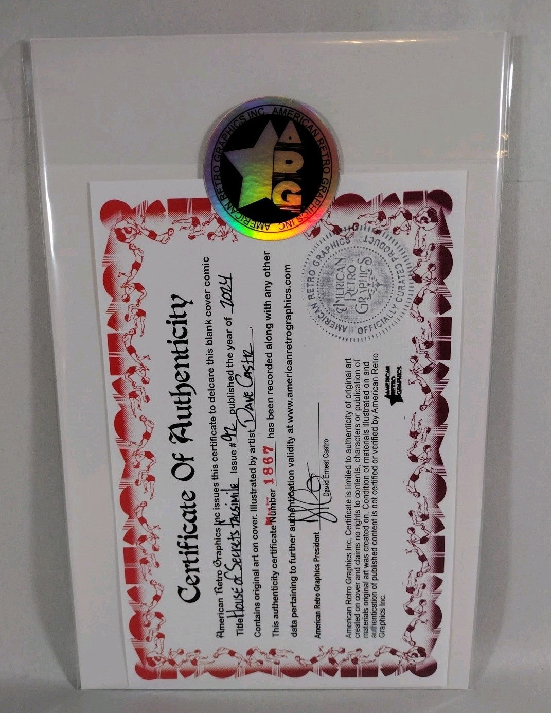 House Of Secrets 92 Facsimile (2024) DC Comic Sketch Cover W Original DCastr Art