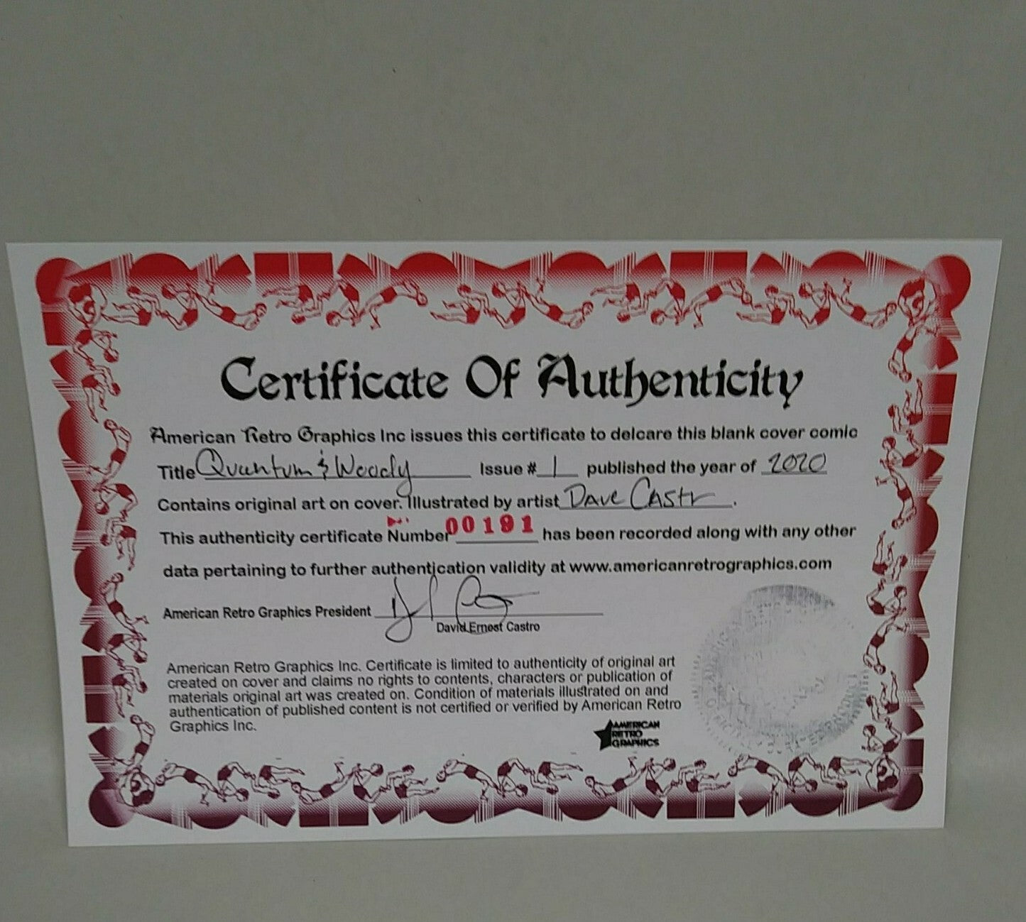 Quantum & Woody 1 Valiant 2020 Sketch Cover Variant Comic W Original DCastr Art