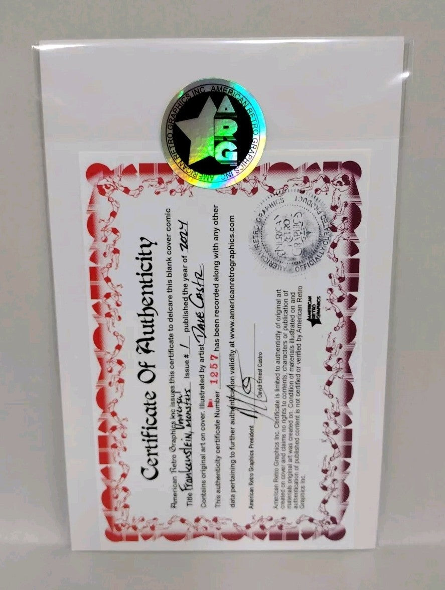 Universal Monsters FRANKENSTEIN #1 (2023) Image Comic Sketch Var W Original Art