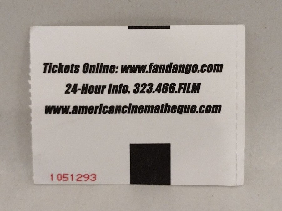 Tom Atkins Face Cutout With 2019 Halloween III Egyptian Theater L.A. Ticket Stub