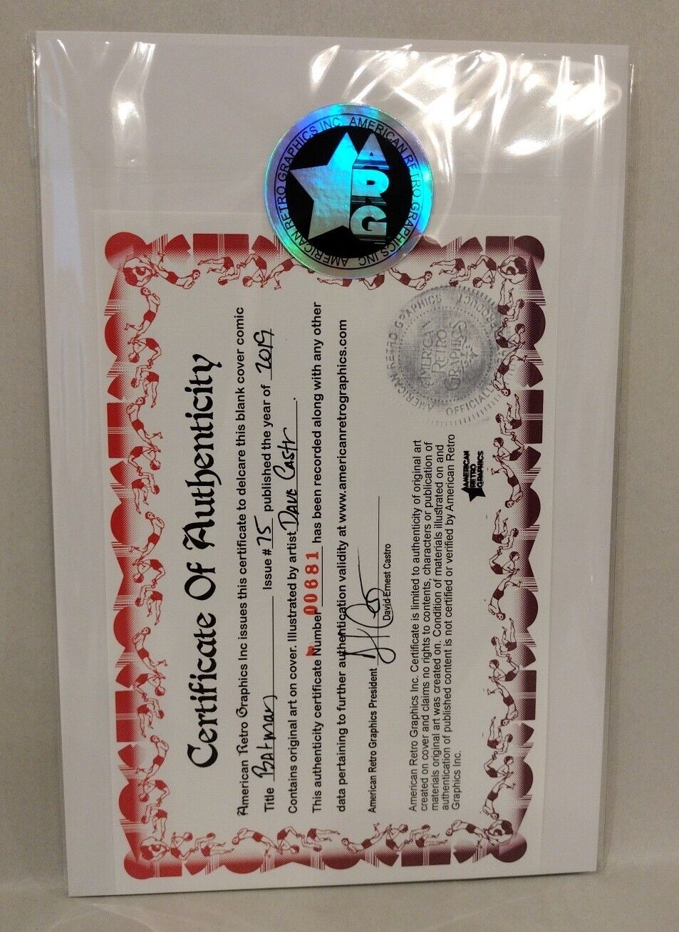 Batman #75 (2019) DC Comic Blank Sketch Variant Cover W Original Dave Castr Art