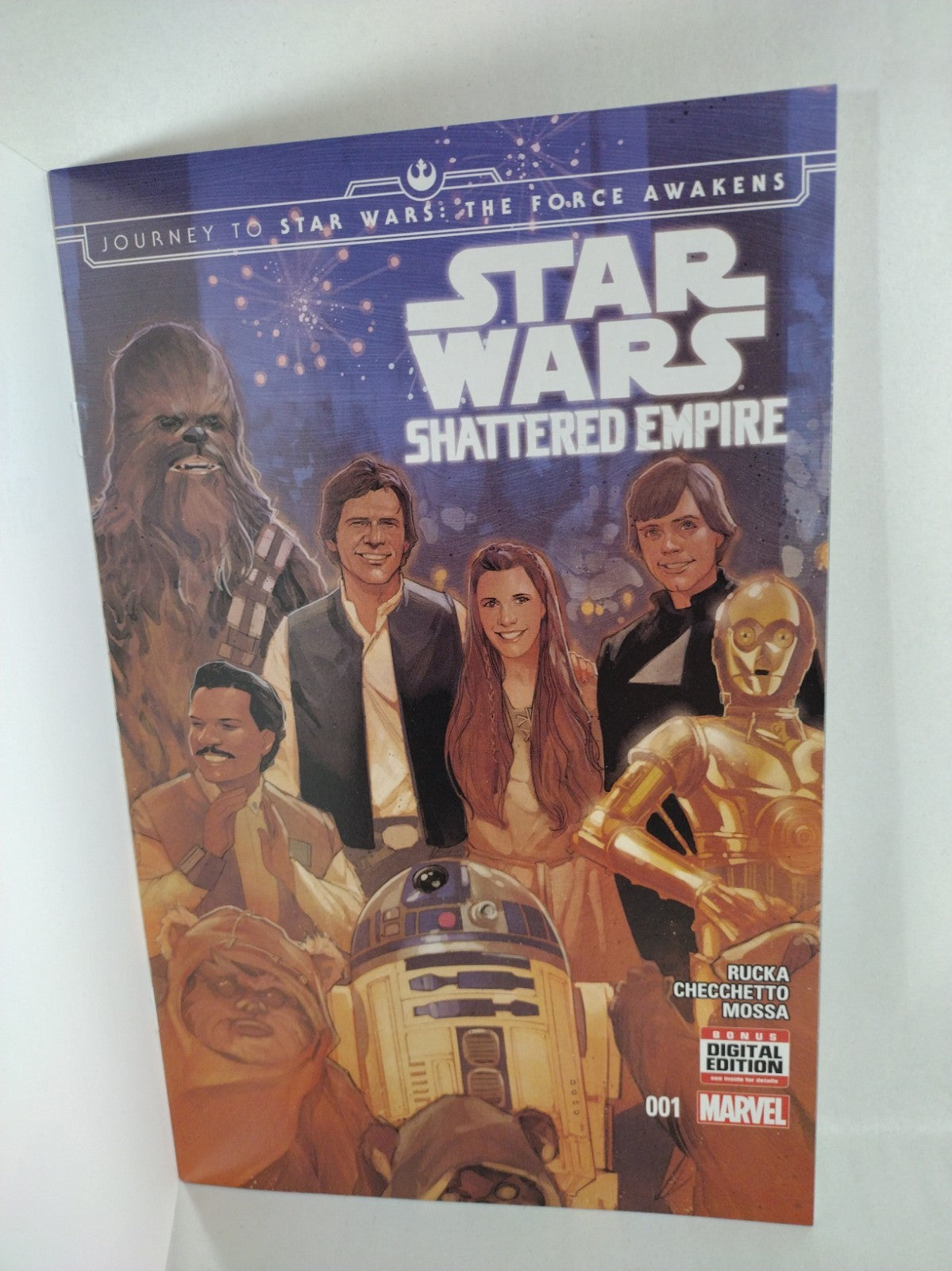 Star Wars Shattered Empire #1 (2015) Marvel Blank Sketch Variant Cover NM