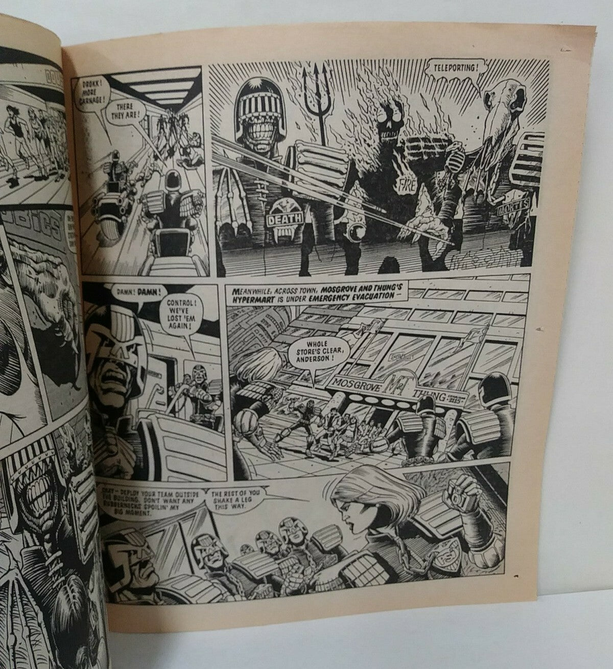2000 AD Prog 426 (1985) Judge Death Anderson Midnight Surfer Newsprint Comic HTF