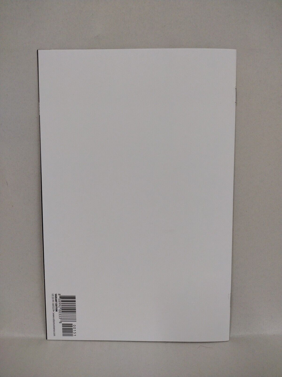 Wrath of the ETERNAL WARRIOR #1 (2015) Valiant Blank Variant Cover Comic NM