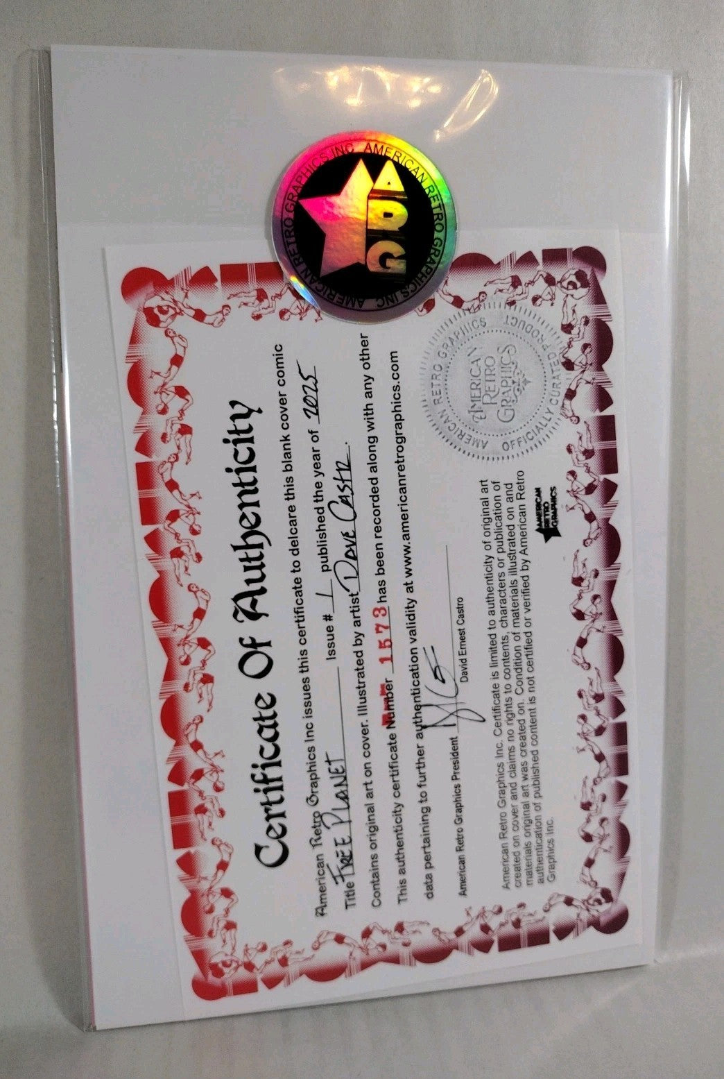 Free Planet #1 (2025) Image Comic Sketch Cover Variant W Original Dave Castr Art