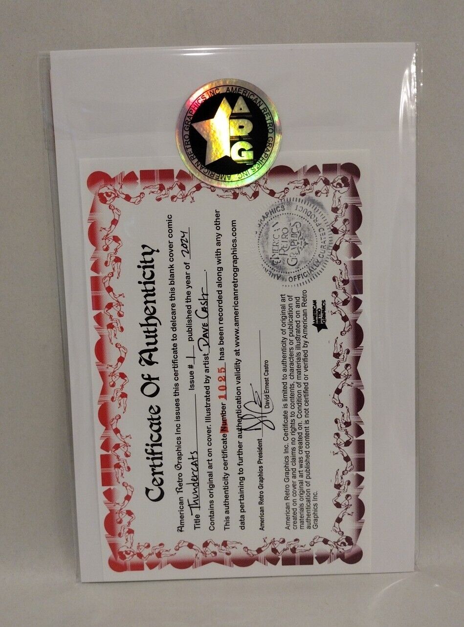 Thundercats #1 (2024) Dynamite Sketch Cover Comic W Original DCastr Slithe Art