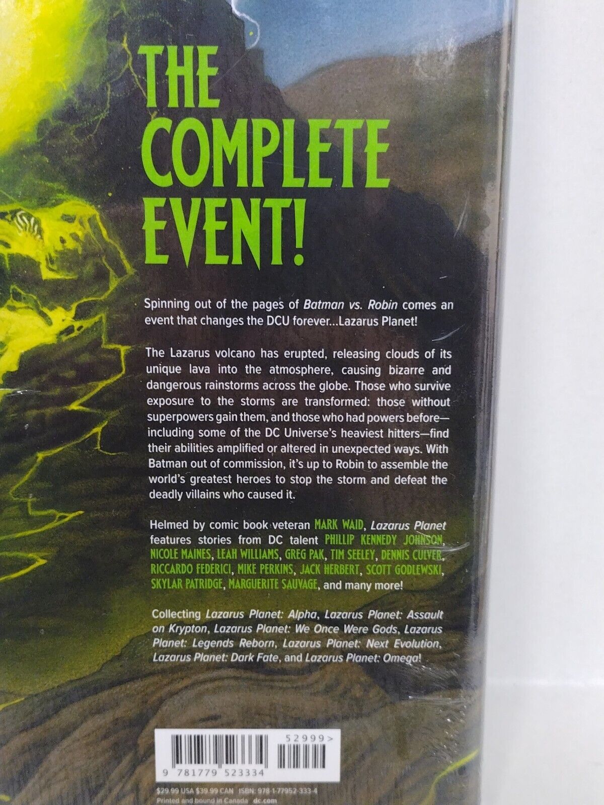 Lazarus Planet DC Universe Waid, Federici, Anderson, Hardcover New Sealed