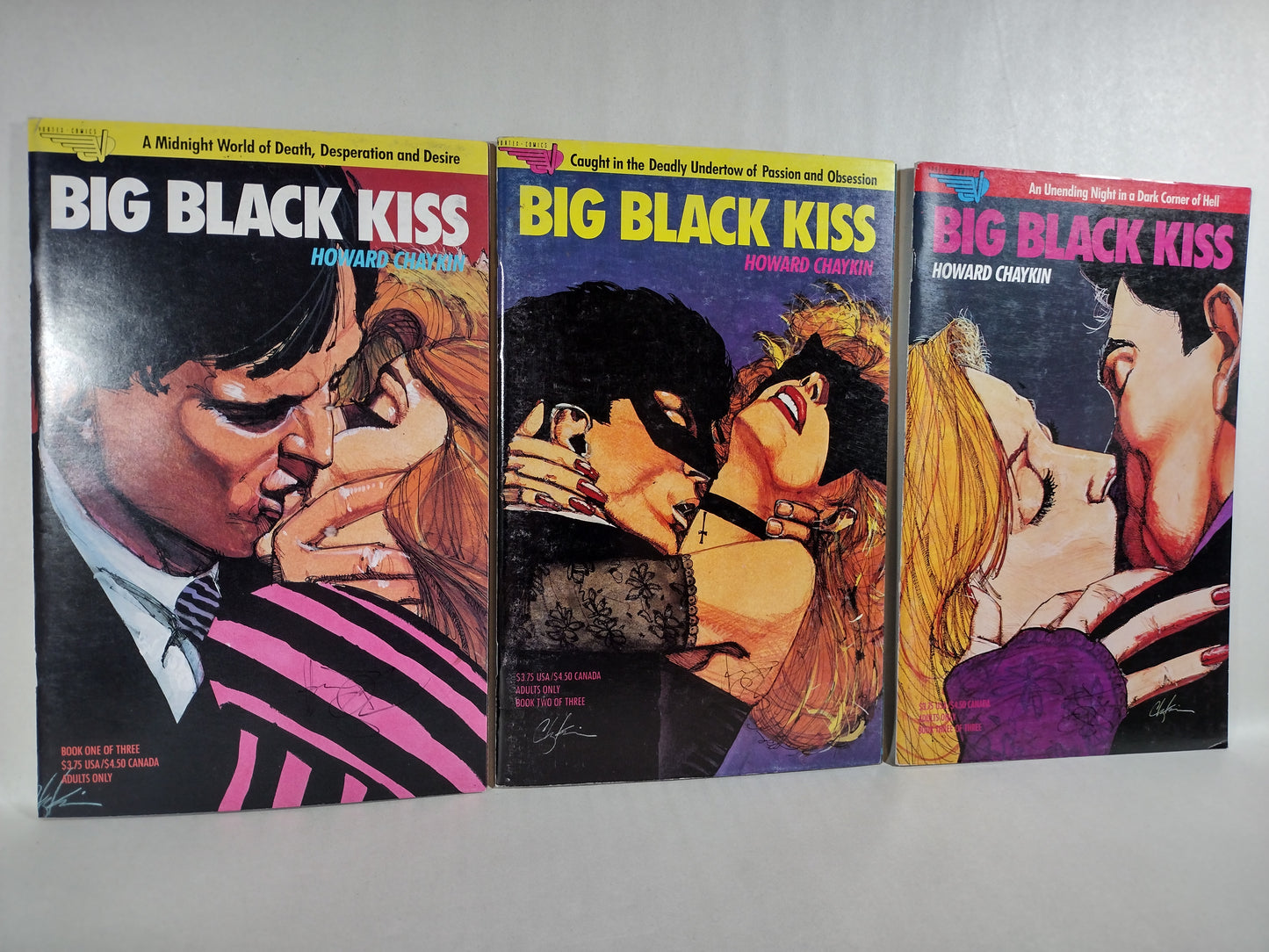 Big Black Kiss (1989) Vortex Comics Complete Collected Edition #1 2 3