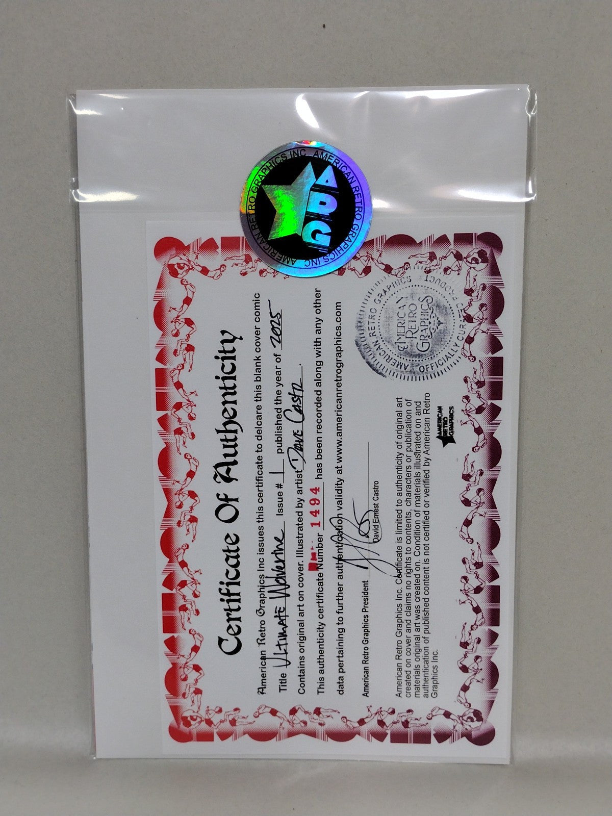 Ultimate Wolverine #1 (2025) 2nd Print Sketch Cover Comic W Original DCastr Art