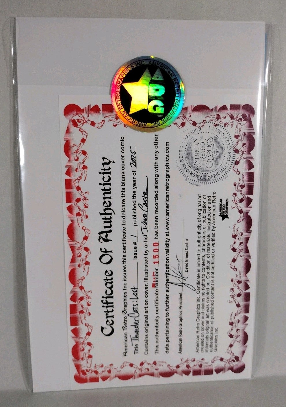 Thundercats Lost 1 (2025) Dynamite Blue Sketch Cover Comic W Original DCastr Art