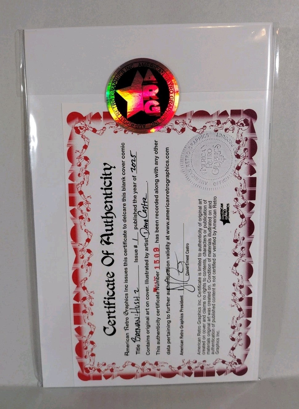 Batman 158 Hush 2 (2025) DC Comic Sketch Variant Cover W Original Dave Castr Art