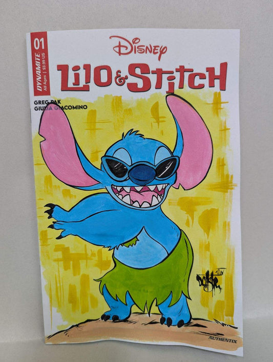 Lilo And Stitch #1 (2024) Disney Dynamite Sketch Variant Cover W Original Art