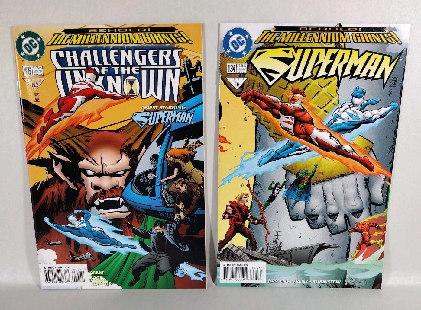 Superman: Behold! The Millennium Giants! #1-8 Complete Story + Tie-Ins Red Blue