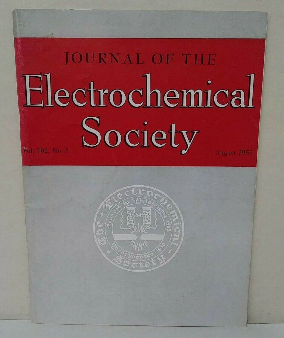 Electrochemical Society (1955) Journal Magazine Lot + Conference Program w Memo