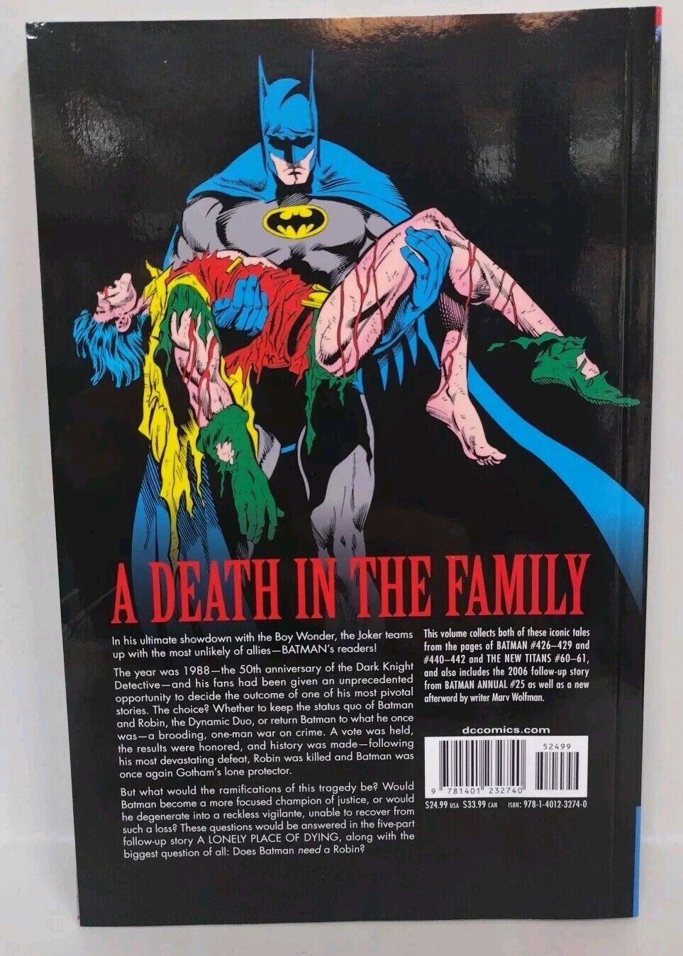 Batman: A Death in the Family DC Comics 2011 TPB Jim Starlin Marv Wolf man SC 