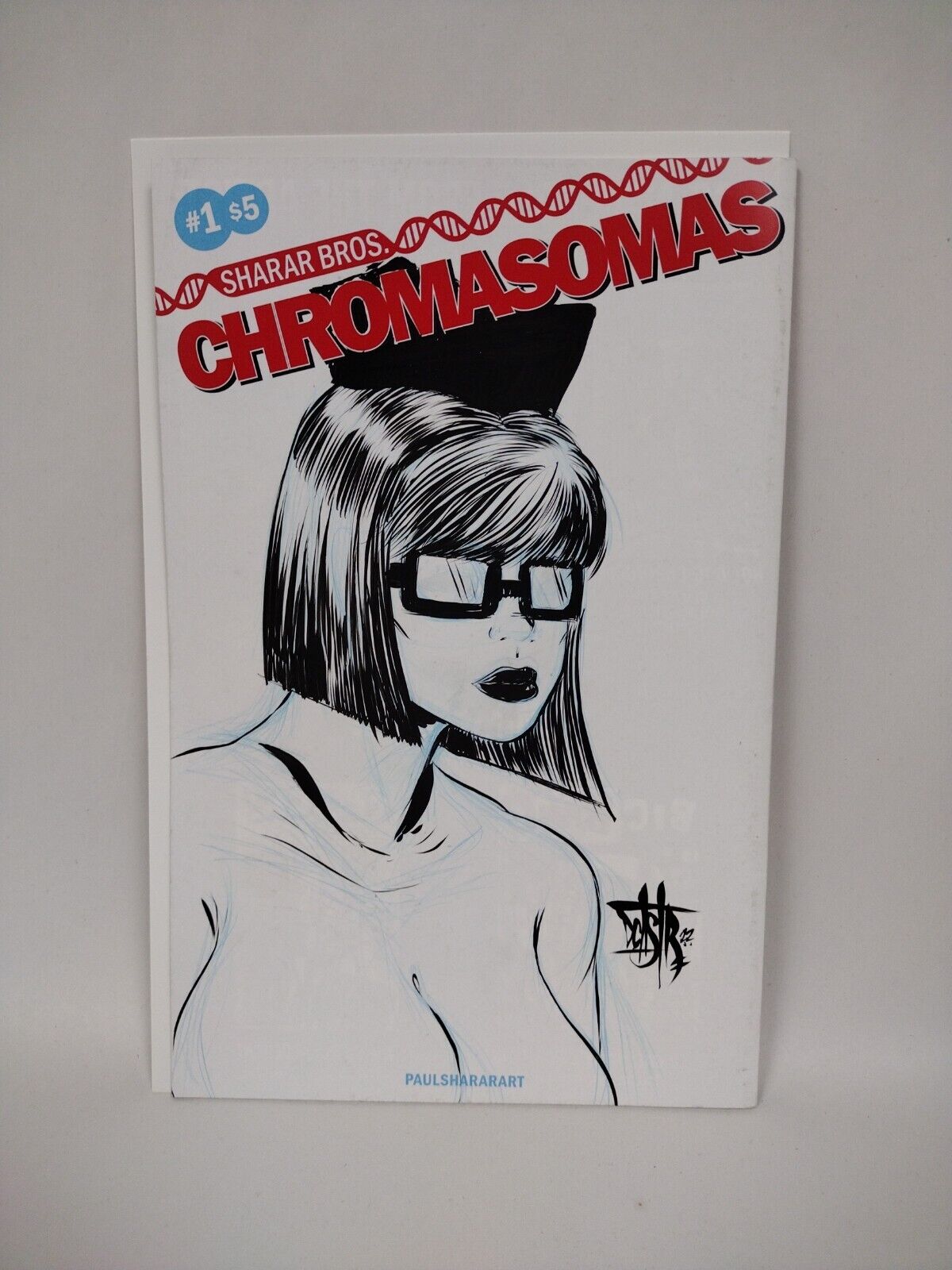 CHROMASOMAS #1 Blank Cover Variant Original DCastr Art COA