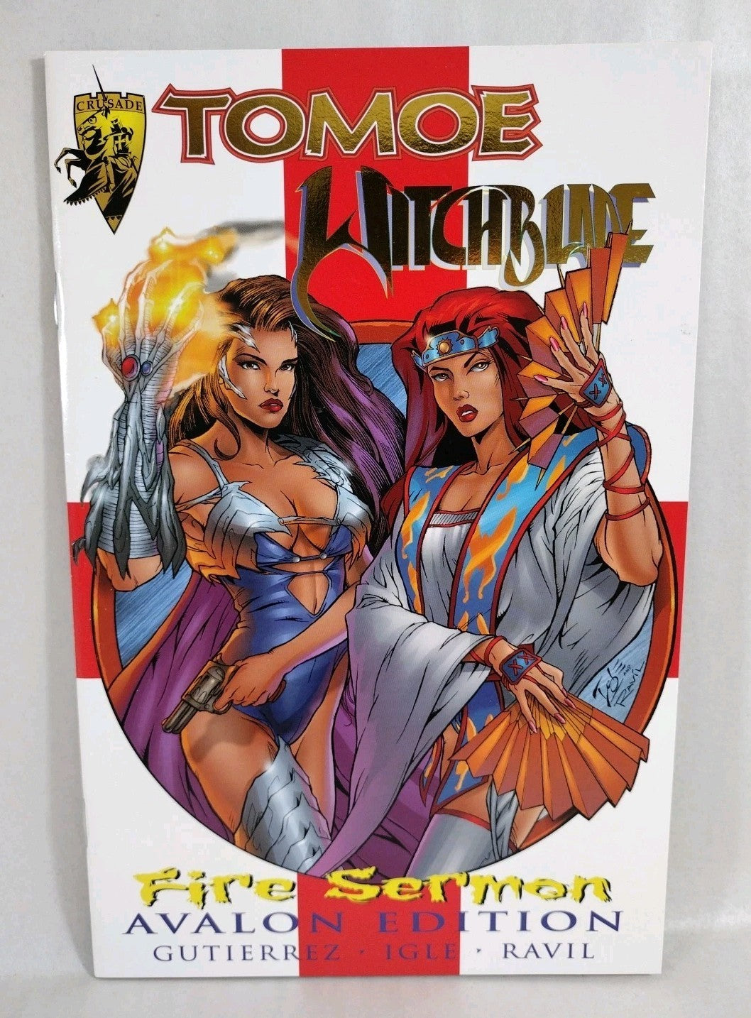 Tomoe Witchblade #1 (1996) Crusade Comic Lot Of 3 SDCC Preview + Avalon Ed VF-NM