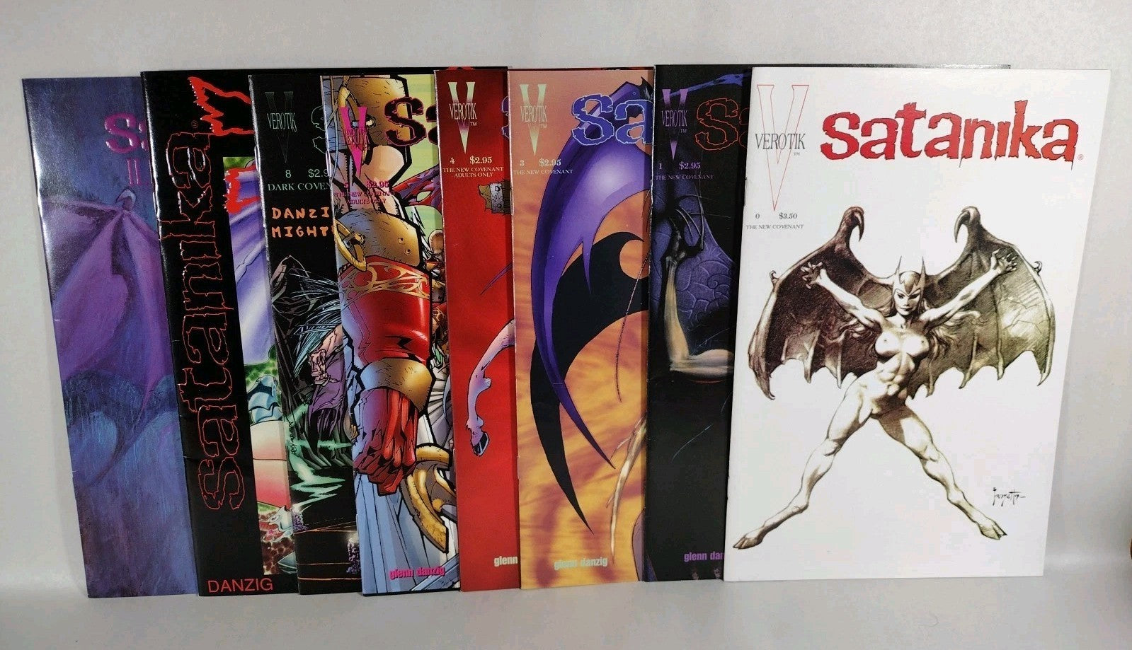 Satanika (1996) Verotik Vol 2 Comic Lot Set #0 1 3 4 5 8 X Illustrations 1 VF-NM