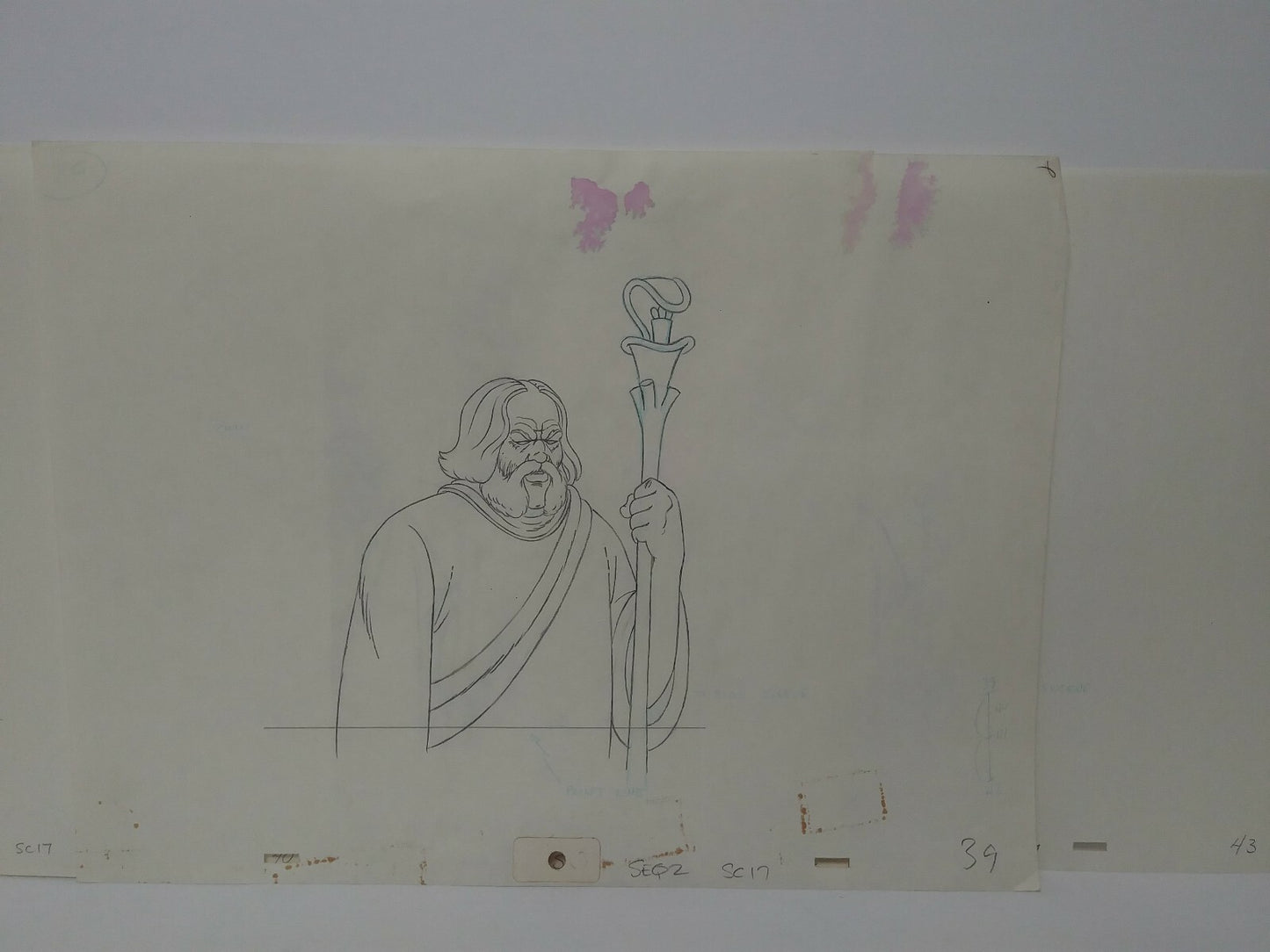 Lot Of 19 Original 1981 Heavy Metal Animation Pencil Art Prelims of Taarna Elder