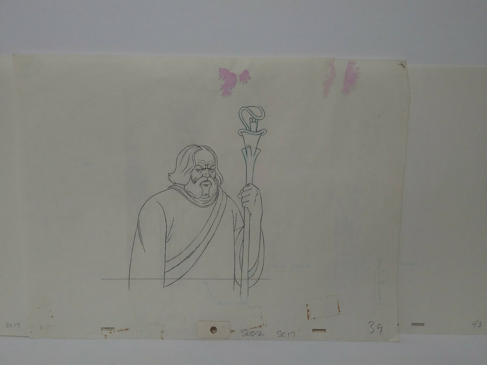 Lot Of 19 Original 1981 Heavy Metal Animation Pencil Art Prelims of Taarna Elder