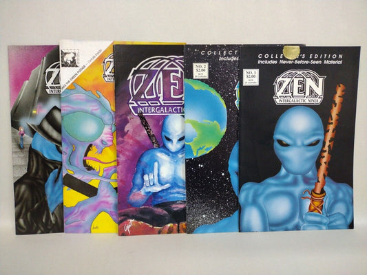 Zen The Intergalactic Ninja (1989) Comic Lot Set #1 2 Collector's Edition 3 4 6