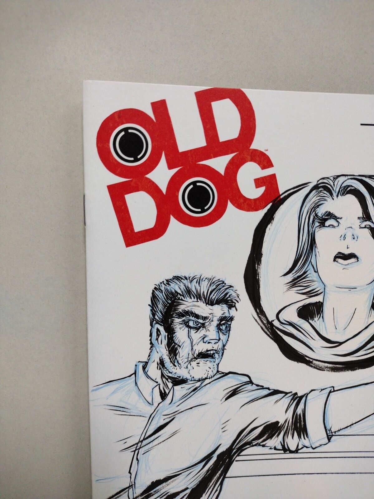 Old Dog #1 (2022) Image Comic Sketch Variant W Original Dave Castr Art ARG COA