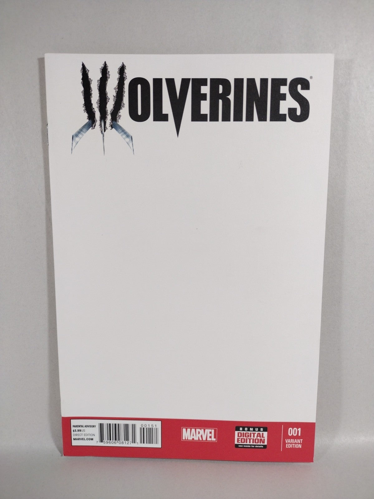 Wolverines #1 (2015) Marvel Blank Sketch Cover Variant Comic New NM