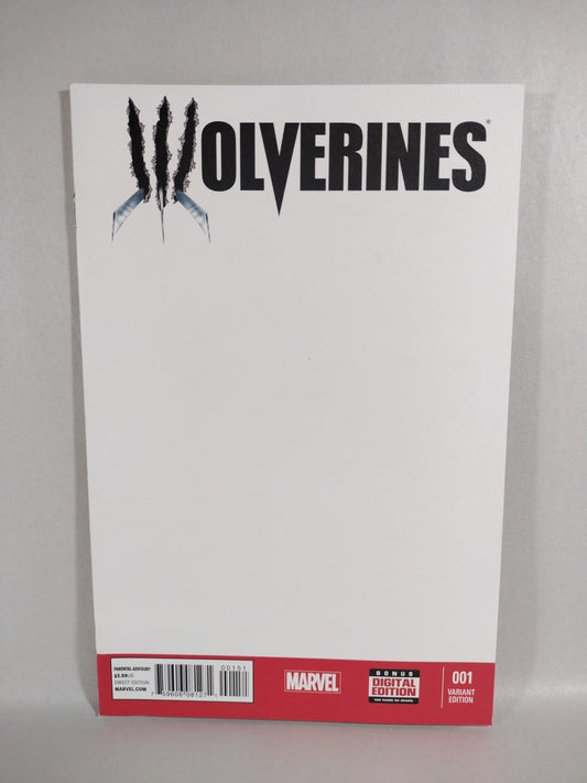 Wolverines #1 (2015) Marvel Blank Sketch Cover Variant Comic New NM
