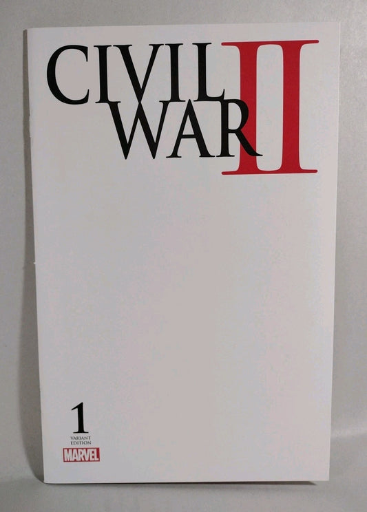 Civil War II #1 (2016) Marvel Blank Sketch Variant Cover Comic New NM