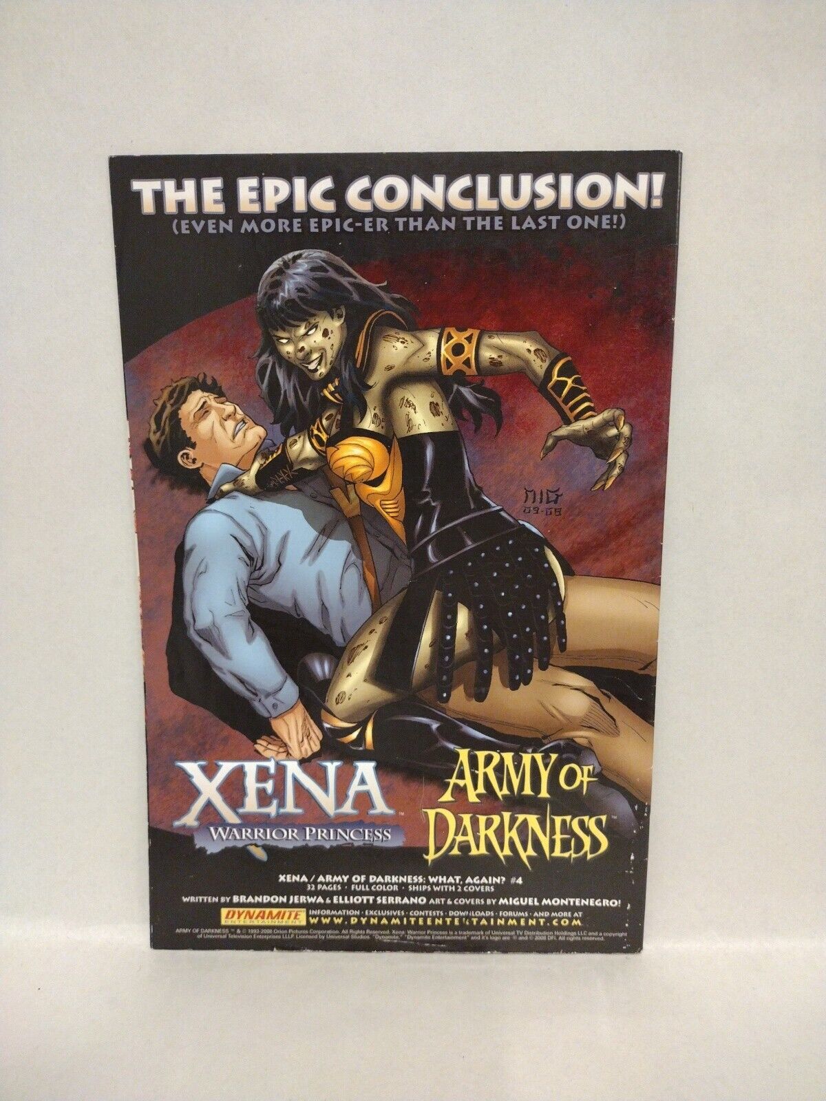 Army Of Darknes / Xena (2008) Vol 1 & 2 Complete Dynamite Comic Sets 1 2 3 4