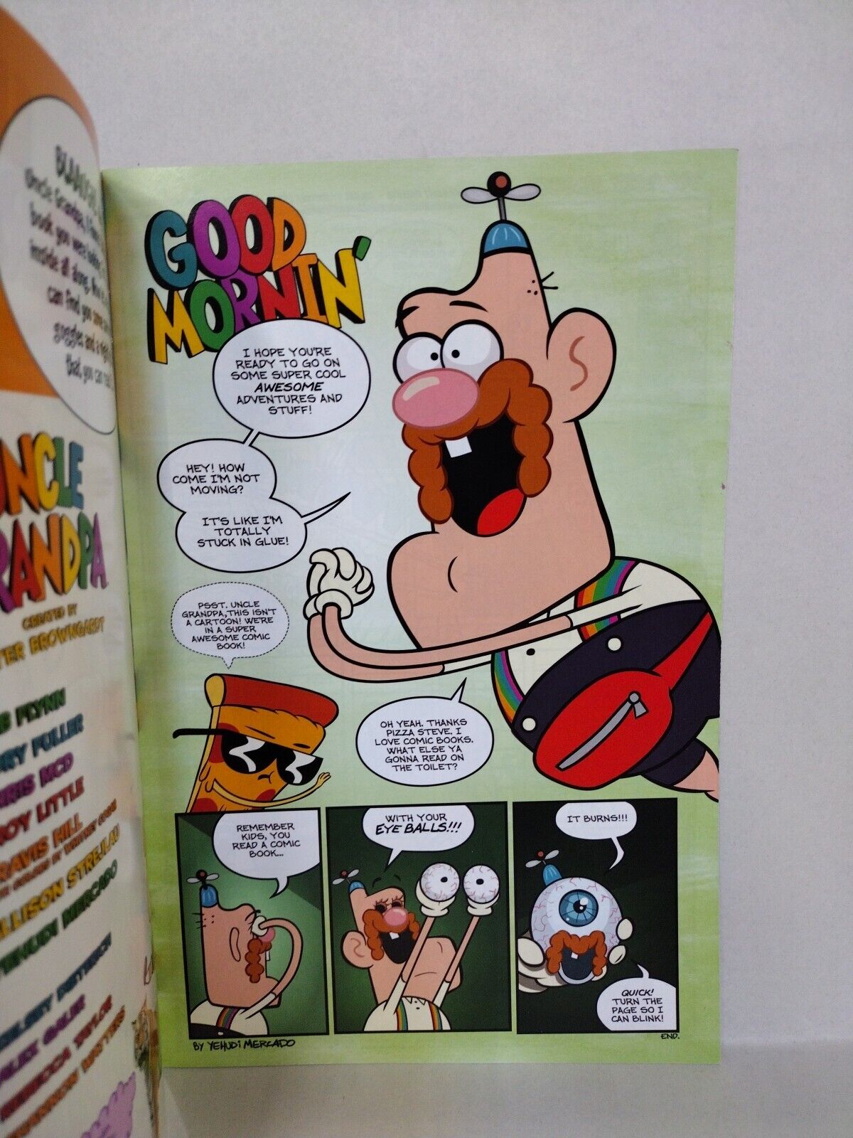 Uncle Grandpa #1 (2014) Boom Sketch Variant Comic W Original Dave Castr Art