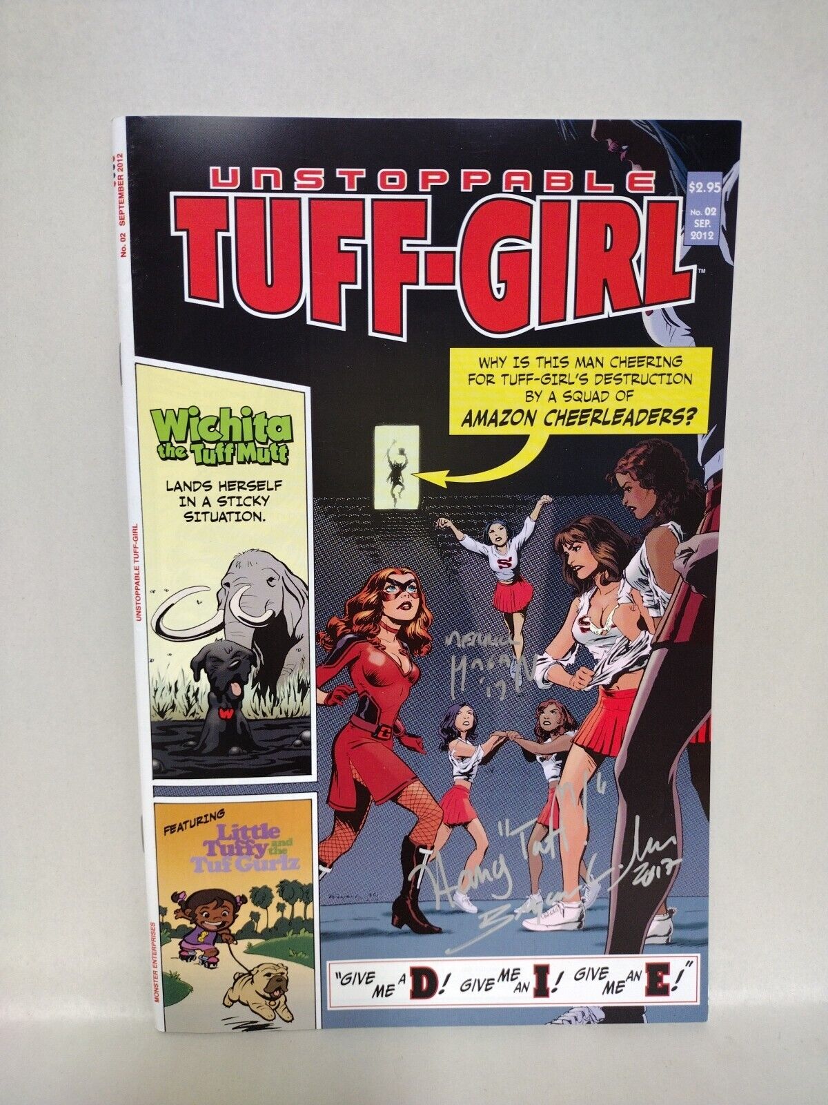 Unstoppable Tuff-Girl (2010) Monster Ent. Comic Lot Set #1 2 3 #3 Ashcan Signed