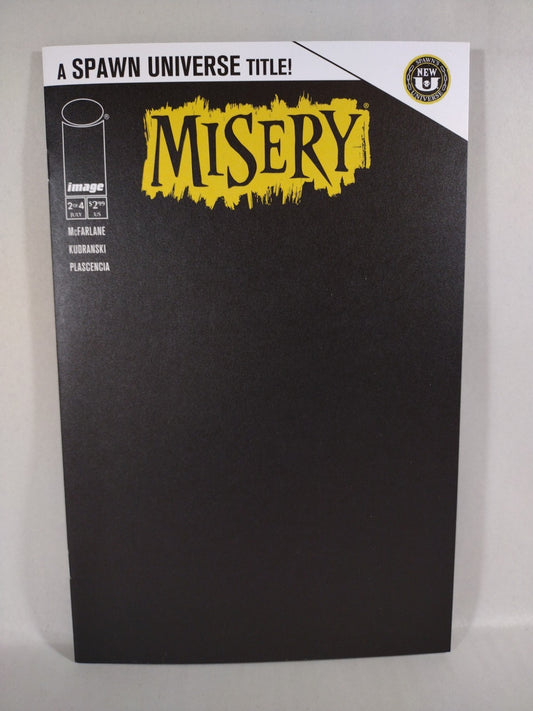 Misery #2 (2024) Image Comic Black Blank Sketch Cover Variant Spawn Universe NM