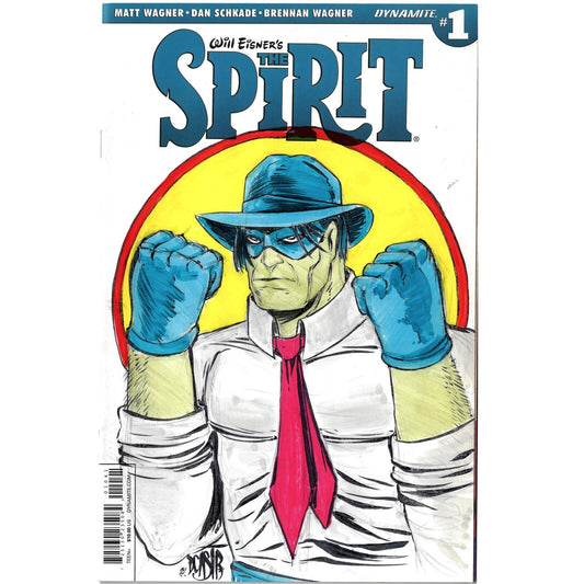 The Spirit #1 Blank Cover Variant Comic W Original Art Dcastr ARG COA 330