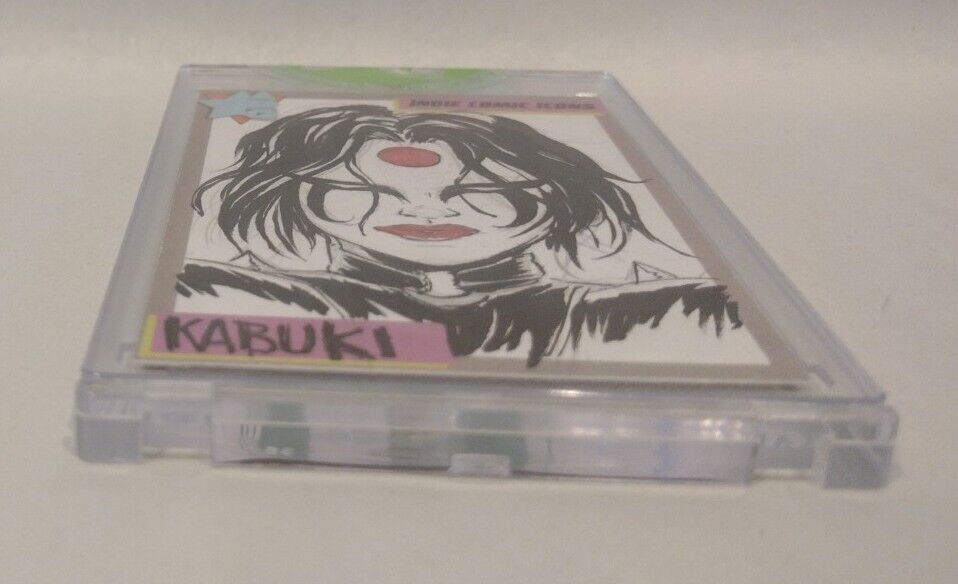 Indie Comic Icons Sketch Card w Original Kabuki Art DCastr (2023) ARG DC Homage