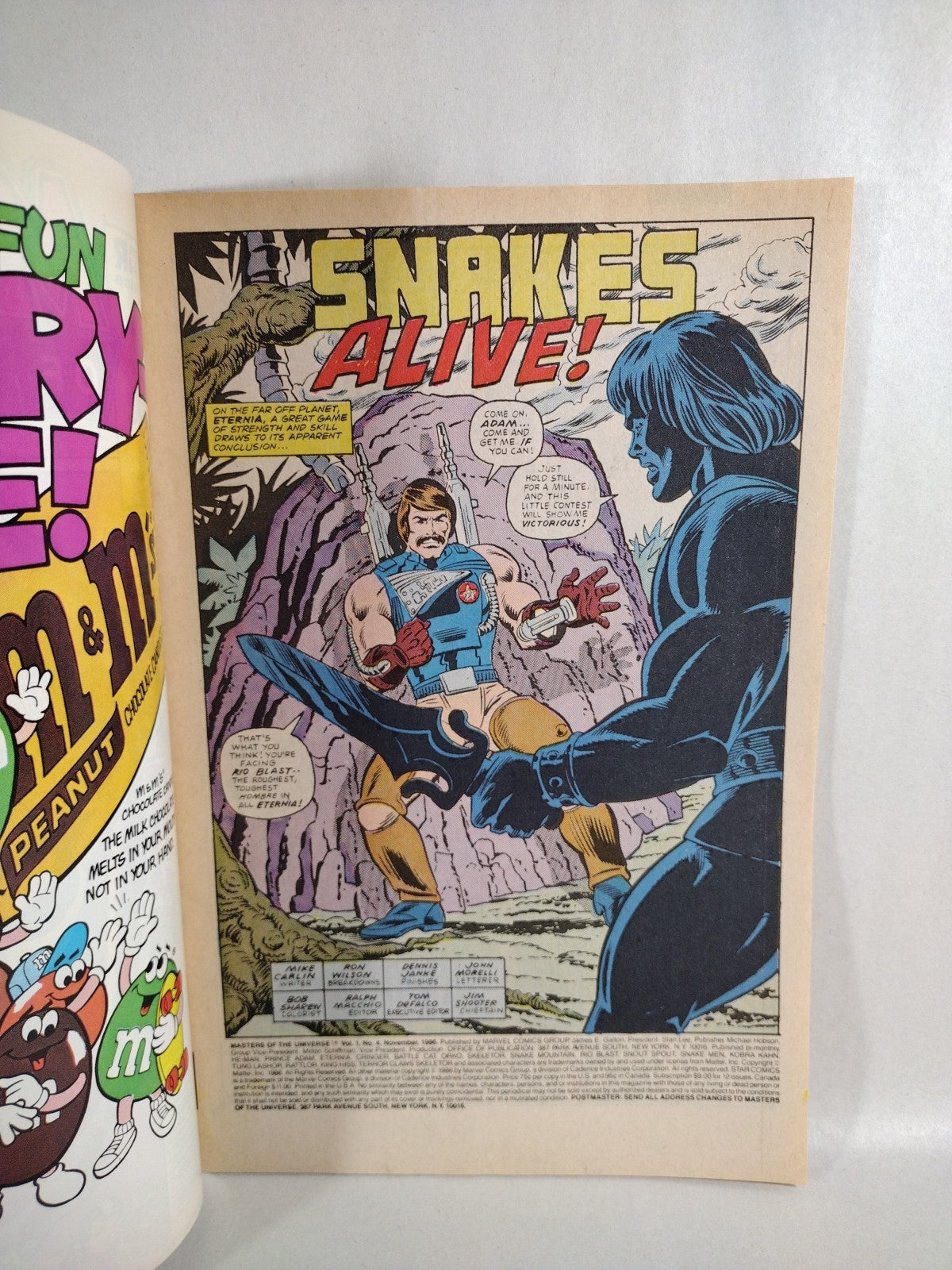 Masters Of The Universe #4 (1986) Marvel Comic Hordak Cover Fine Newsstand