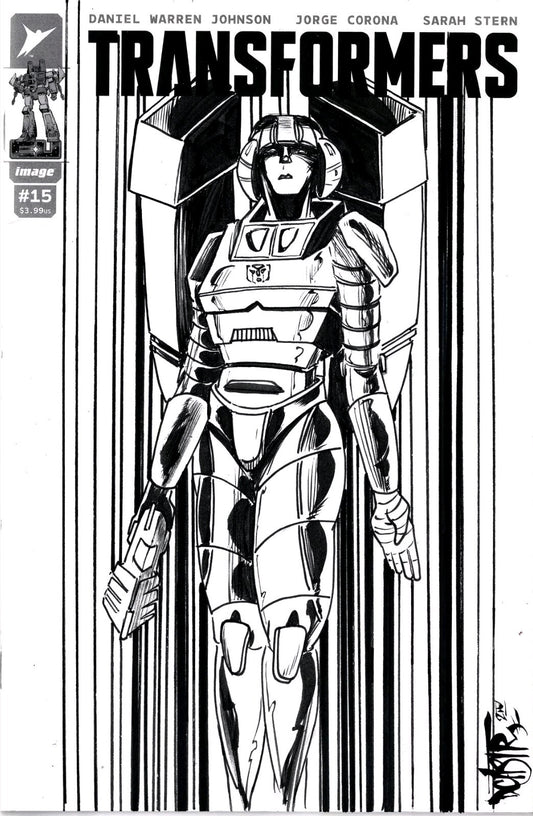 Transformers #15 (2024) Image Comic Sketch Variant Cover W Original DCastr Art
