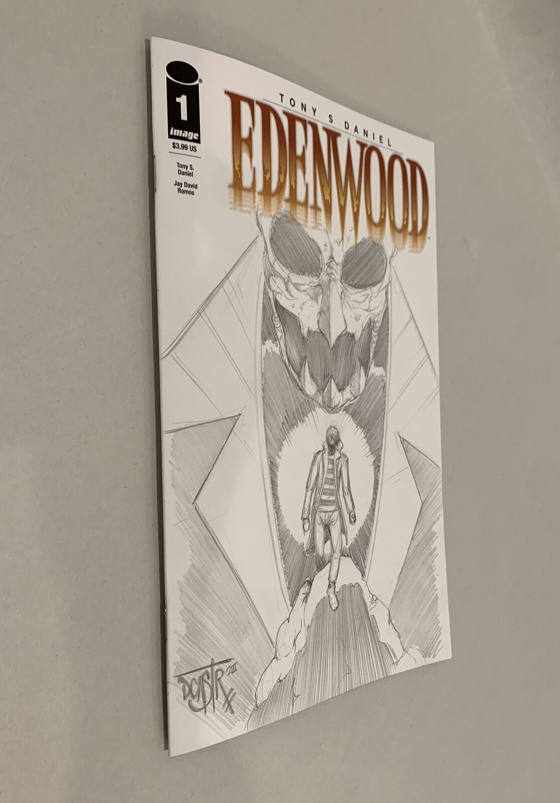 Tony Daniel's EDENWOOD #1 (2023) Image Comic Sketch Variant Cover W Original Art