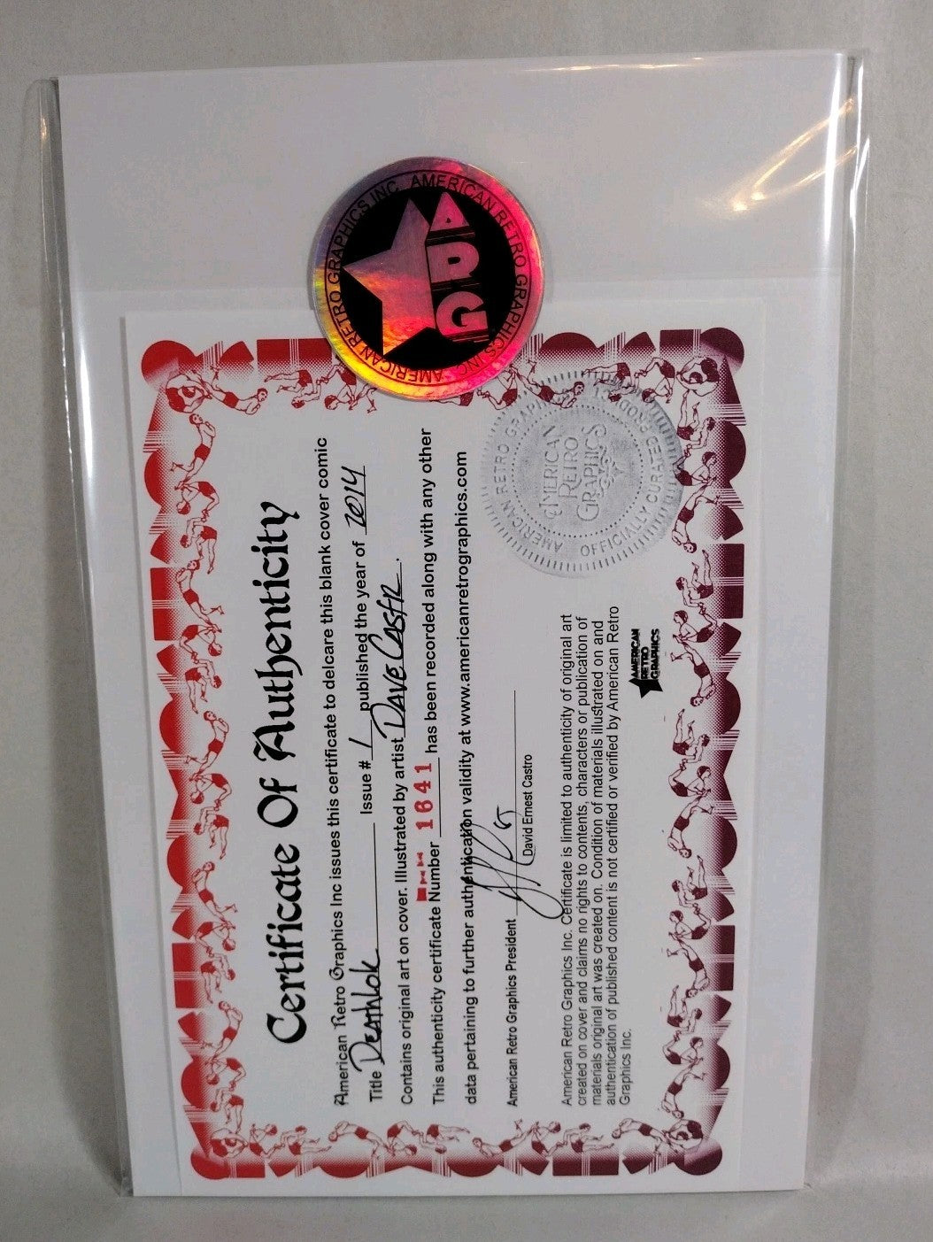 Deathlok #1 (2014) Marvel Sketch Cover Variant Comic W Original Dave Castr Art