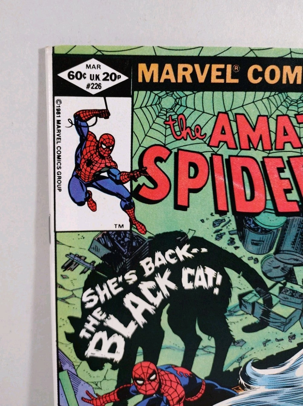 Amazing Spider-Man 226 (1981) Marvel Comic Black Cat Appearance And Story VF-NM