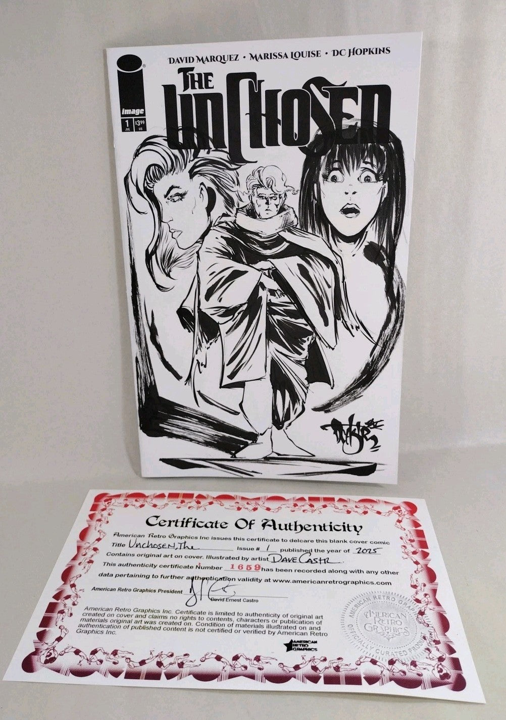 Unchosen #1 (2025) Image Comic Sketch Variant Cover W Original Dave Castr Art