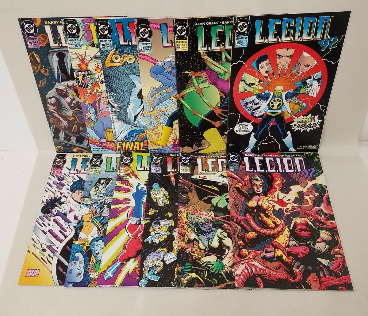 Legion '92 DC Comic Lot Run #35 36 37 38 39 40 41 41 42 43 44 45 46 Kitson Grant