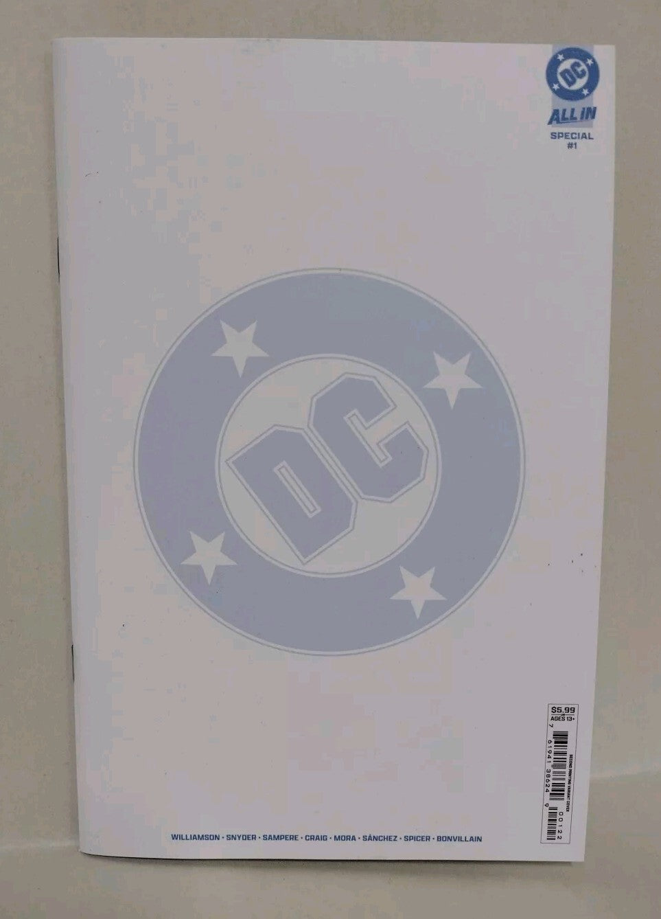 DC All In Special #1 (2024) Sketch Cover Comic W Original DCastr Deathstroke Art